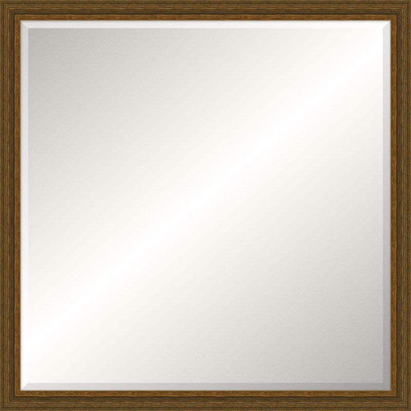 Walden Solid Wood Beveled Mirror, 45.75" x 45.75", Square