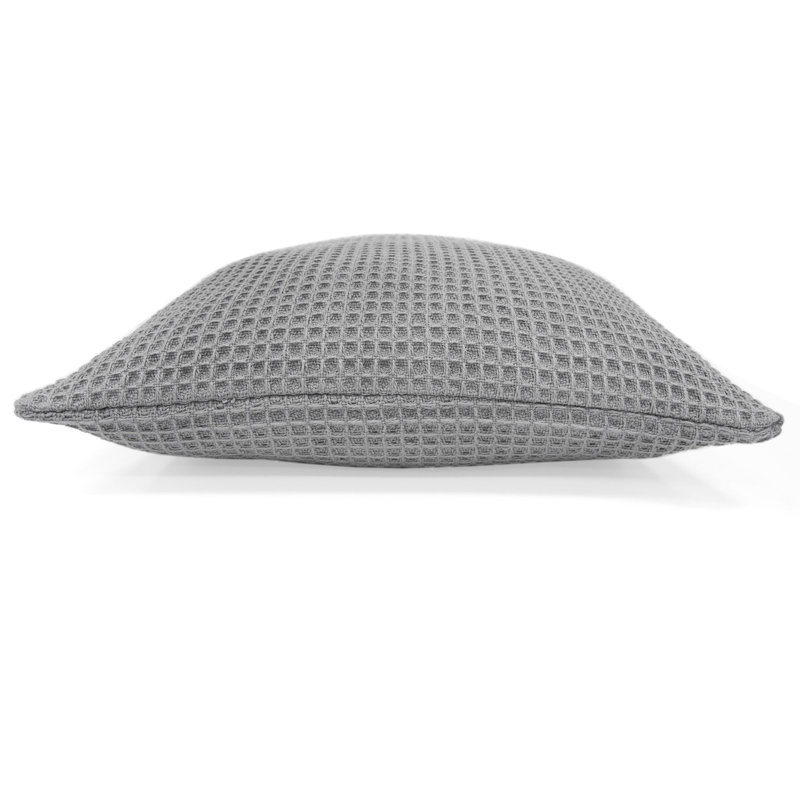 Bruges Geometric Square Throw, Silver, Polyester/Polyfill