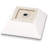 15" White Ceramic Square Vessel Bathroom Sink