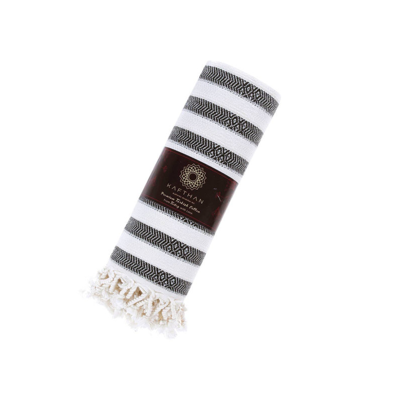 Serviette de bain Kafthan Gocek, Black Zebra