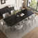 Homeira  62.9" to 94.4" Extendable Dining Tables for 6 to 10 -   Rectangle  Sintered stone Dining Table
