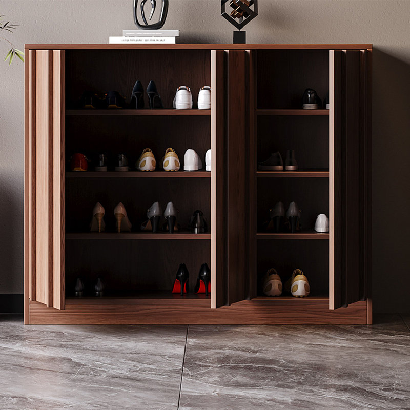 Armoire à chaussures pratique et populaire, H 37,4 po x l 47,24 po x P 13,78 po, Bois brun foncé