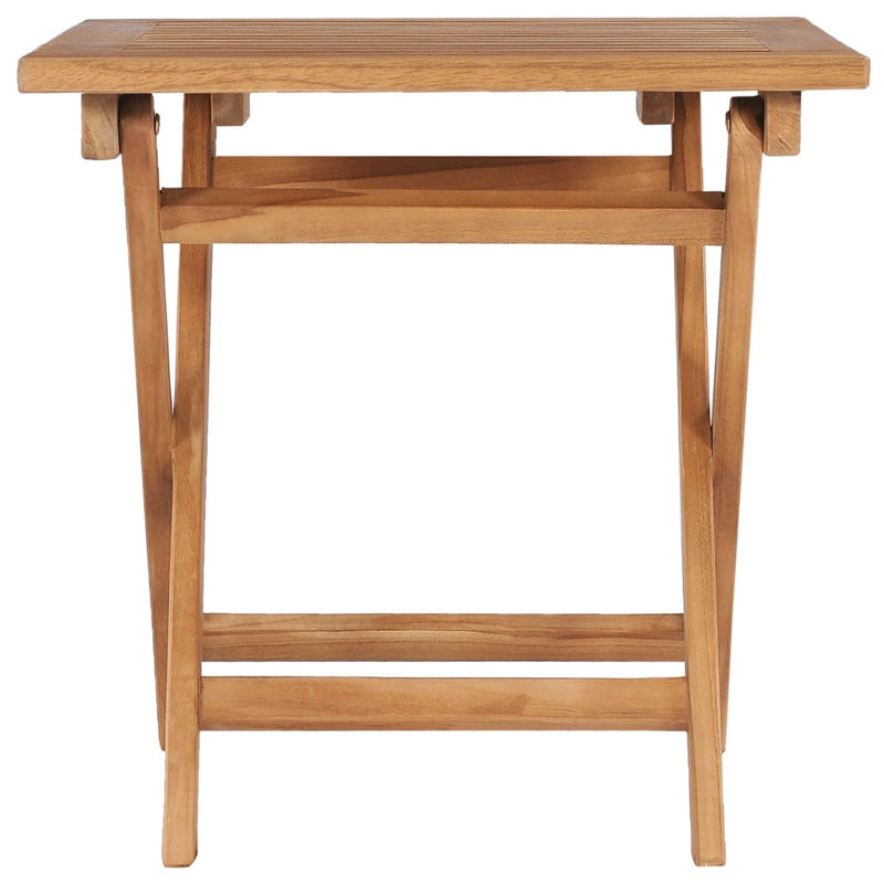 Misty Folding Garden Table Solid Teak Wood, 45cm H x 45cm L x 45cm W