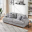 Canapé 3 places extraordinairement spacieux et confortable avec quatre coussins décoratifs, parfait pour se détendre dans un salon contemporain-1960943732-1974450434