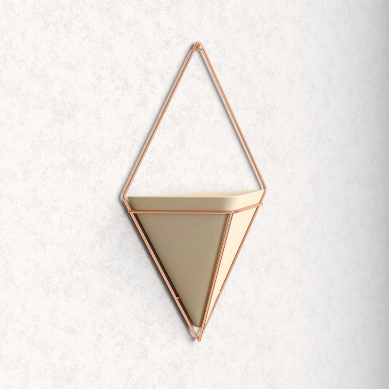 Trigg Planter Wall Decor, Concrete/Copper