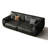 Black Genuine Leather Modular Sofa cushion couch-444201825-444201826-444201838