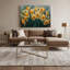 «Botanical Daffodils», art mural sur toile brune-442540410