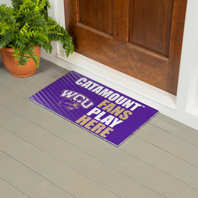 Western Carolina University Fan PVC Mat, 28"x16"