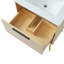 Meuble-lavabo écologique 24 po avec lavabo, armoire de rangement multifonctionnelle en panneau de fibres à densité moyenne durable