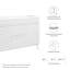 Base de meuble-lavabo double 48 po Modway seulement-425610353