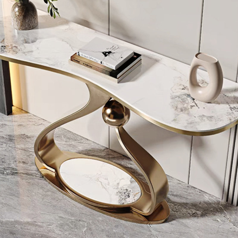 Console d'entrée de style luxueux, H 33,5 po x l 59,1 po x P 15,7 po