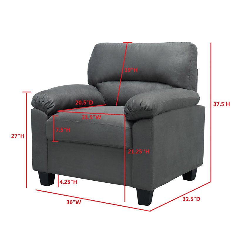 Marionville Upholstered Club Chair, Brown