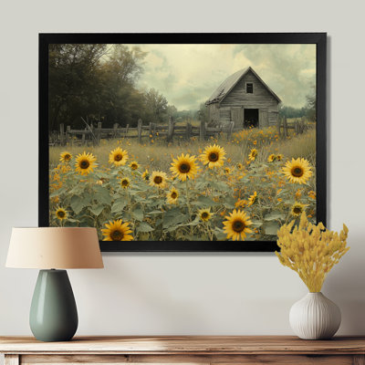 Crantor Sunflowers by The Tools Shed - art mural toile tournesols