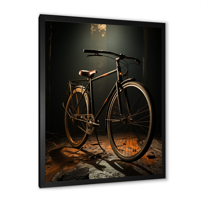 Bronze bronze sur toile, H 40 po x l 30 po x P 1,5 po, Cadre photo noir