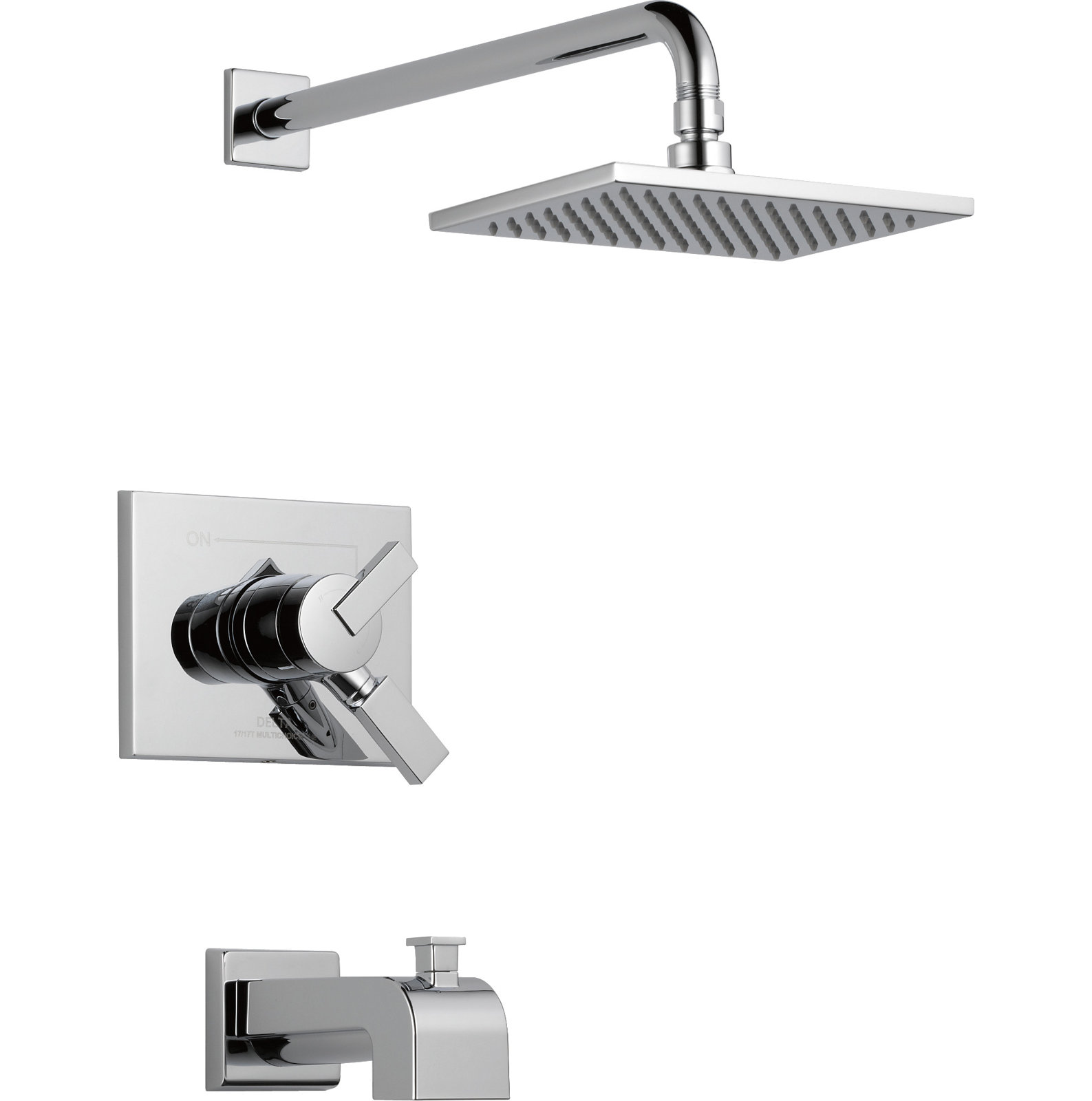 Vero Volume Control Tub and Shower Faucet, Chrome