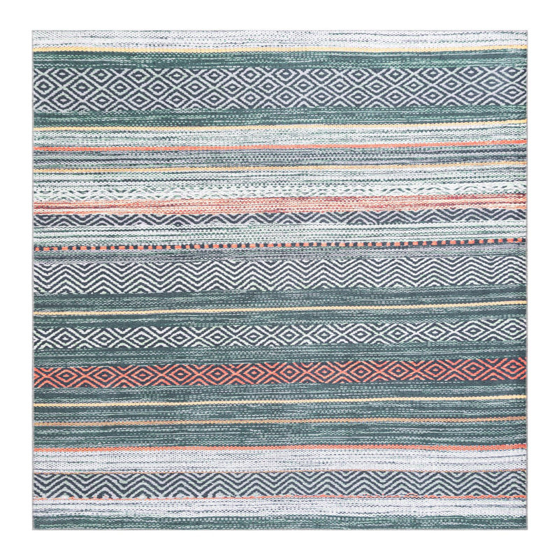 Noelani Striped Indoor Rug, Square 7'10"
