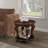 Rustic Round Wood Coffee Table 2 Set-101254380