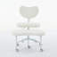 Chaise de bureau avec tabouret réglable-1376016396