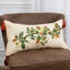 Coussin lombaire blanc et rouge