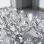 Bougeoir en cristal Lotus Candelabra Silver Arch