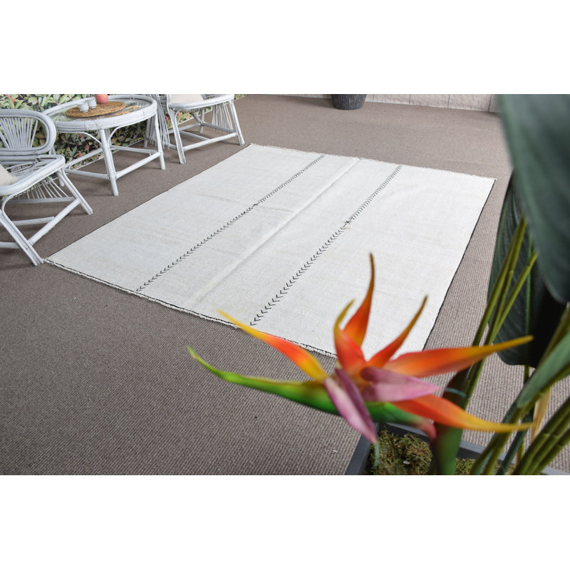 Tapis antique en chanvre turc Boho