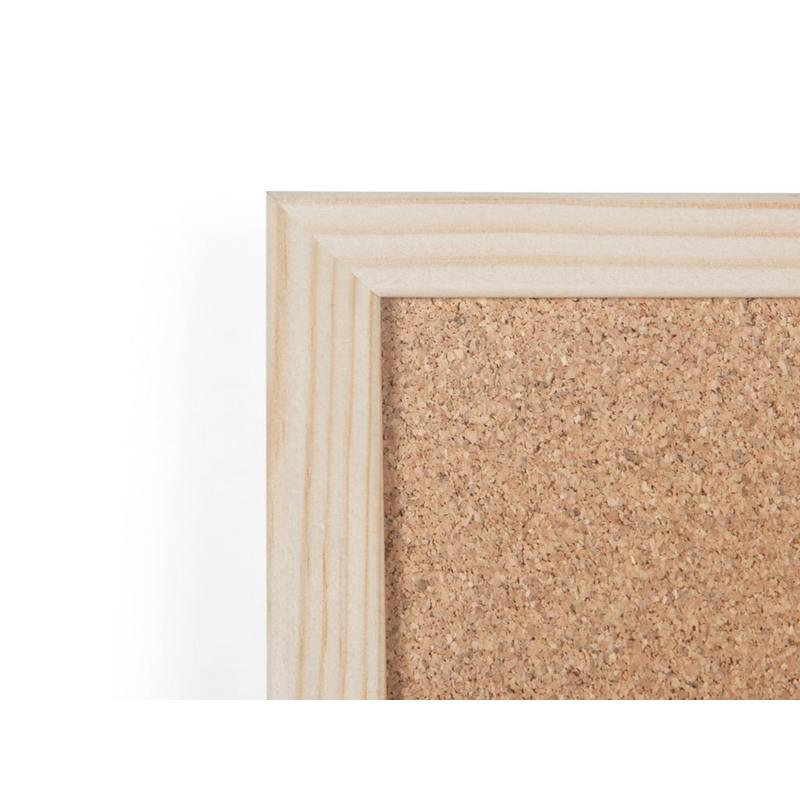Tableau blanc liège et effaçable à sec Mastervision, 24 po x 36 po, tableau blanc effaçable à sec / tableau d'affichage en liège, cadre en bois de pin