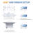 8 Ft. X 8 Ft. White Pop-Up Canopy With Extended Eaves