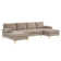 Camel Colour Chenier Combination Sofa