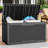 Quartey 100 Gallons Water Resistant Resin Lockable Deck Box-72729471
