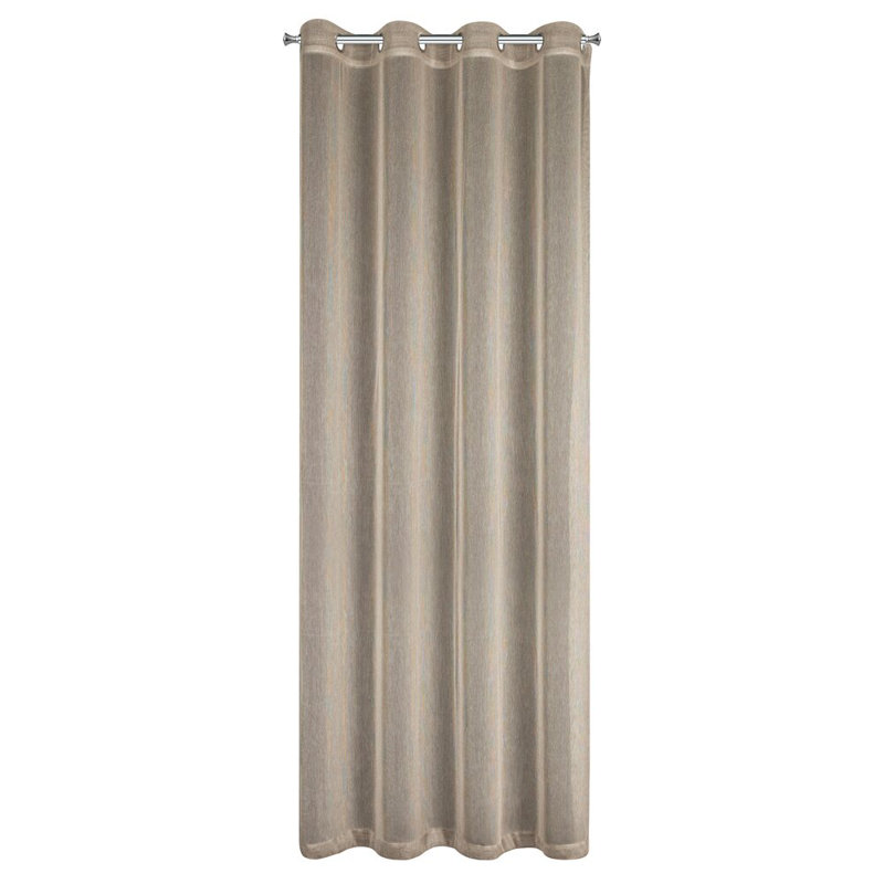 Adela Semi Sheer Curtain Single Panel, Beige