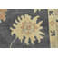 Tapis gris en laine noué à la main de conception unique 7 pi 9 po x 9 pi 11 po