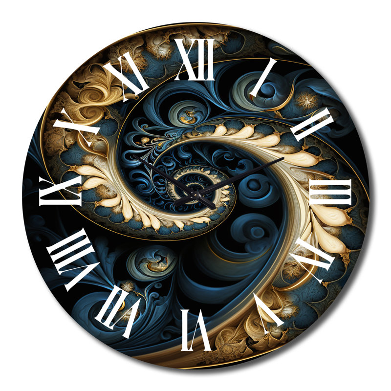 Horloge murale Cheli - Fractals, Grand