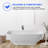 63'' x 29.5'' Freestanding Soaking Solid Surface Bathtub