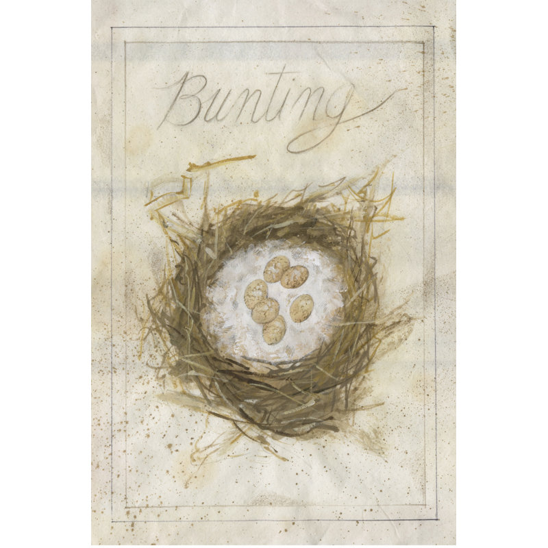 Nest - Bunting by Elissa Della-Piana - Wrapped Canvas Rectangle Art Print, 46cm H x 30cm W