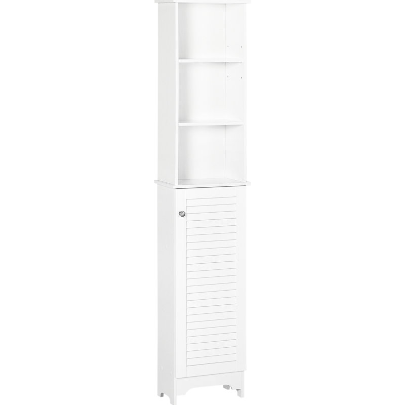Tour de rangement en lin - 3 tablettes pour optimiser l'utilisation de l'espace de salle de bain