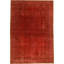Hand Knotted Abstract Area Rug in Red