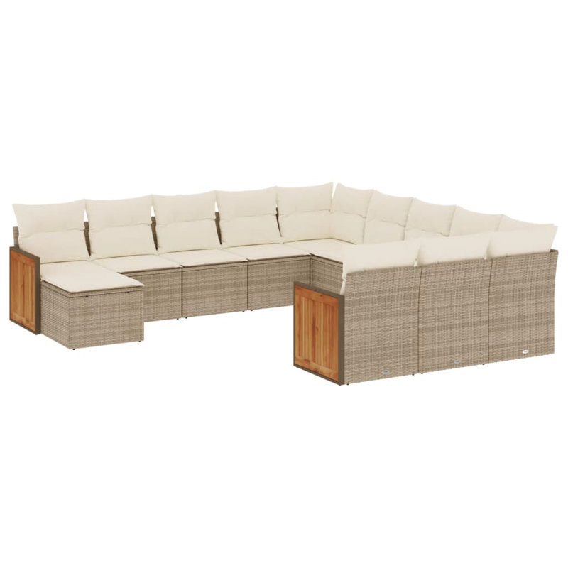 Ensemble de canapé de jardin Vidaxl beige