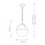 Viane 1 Light Outdoor Pendant