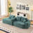L Shaped Sectional Sofa (Green)-2055101397