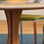 Beige + brun noisette + pierre frittée ronde argentée + bois massif + table de salle à manger en acier inoxydable-133398947