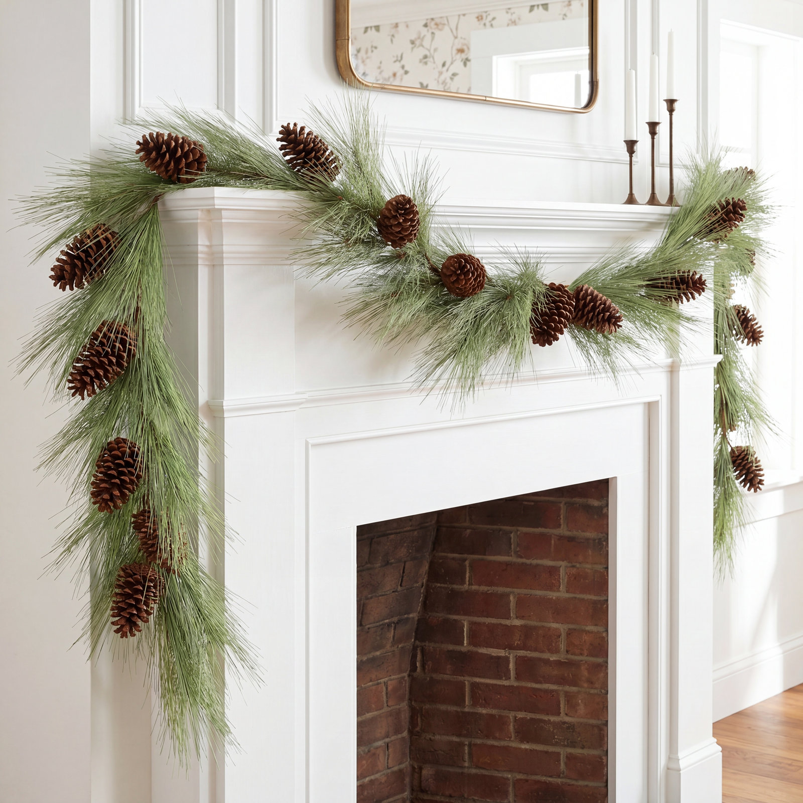 72'' in. Faux Pine Garland