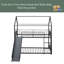 Lit superposé simple en métal avec glissade, lit pour enfant-823919179
