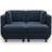 Modular Loveseat Sofa With Two Ottomans-573707033
