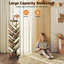 127cm H x 40cm W Metal Step Bookcase,16-Tier Tree Rotating Bookshelf, 360 Degree Spinning Standing Bookcase, Corner Bookcase with casters-581274432