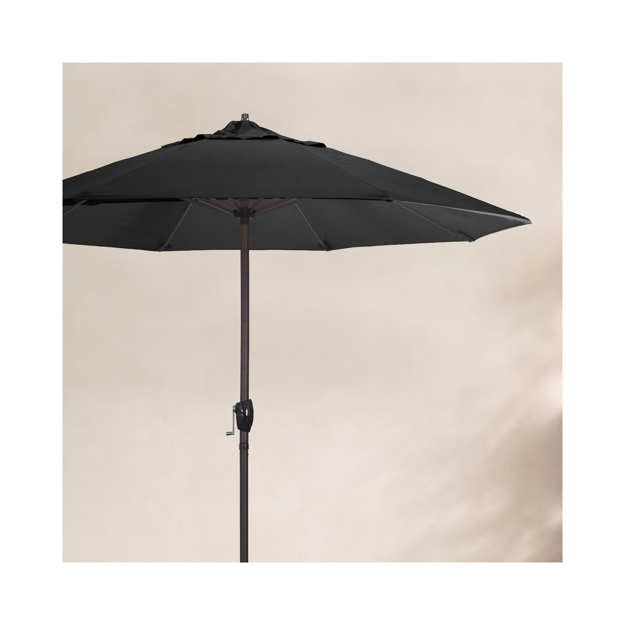 108'' Outdoor Umbrella, Black - Pacifica