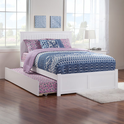 Marquette Solid Wood Platform Bed with Panel Footboard and Trundle