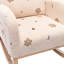 Chaise berçante moderne, fauteuil berçant d'appoint Mid-Century avec poche latérale