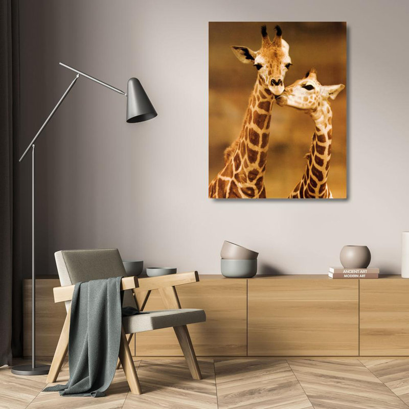 Giraffe First Love, 24" H x 19" W