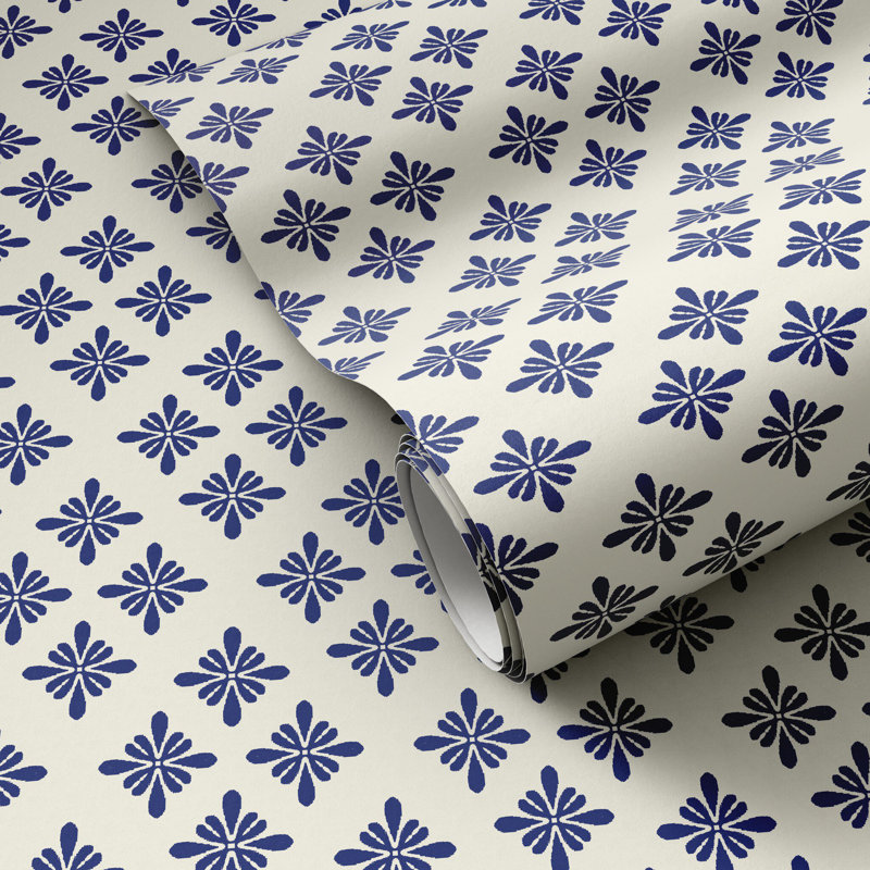 Conspectus Wallpaper by Getty Images, Conspectus Navy II, 52"x132"