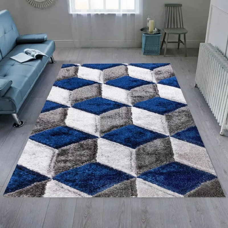 Qurto Blue, Rectangle 160 x 230 cm